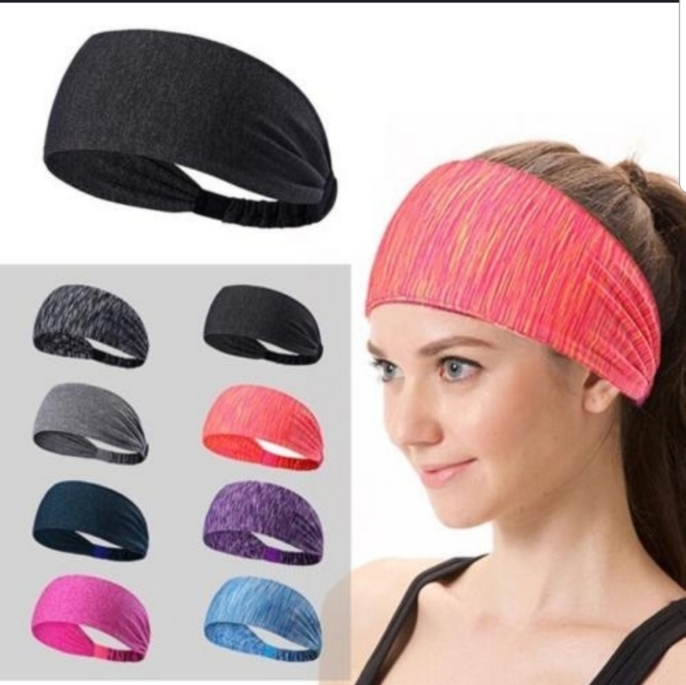 Hot Pink Wide Sports Headband